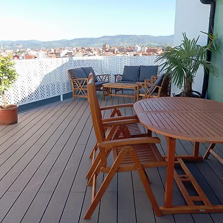 El Capricho La Terraza, Gran Terraza Con Vistas Y Parking Incluido * Gijon