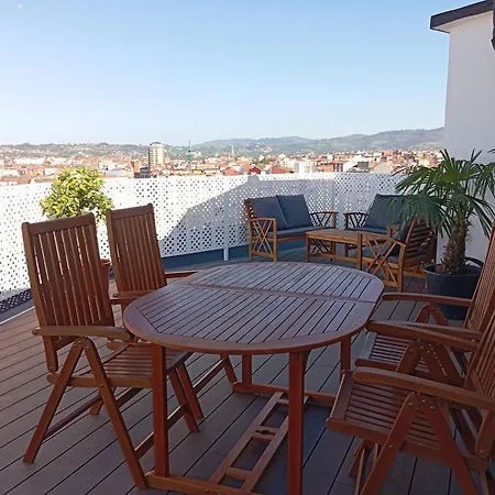 El Capricho La Terraza, Gran Terraza Con Vistas Y Parking Incluido * Gijon